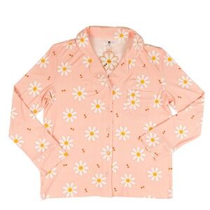 Nordstrom Pink Daisy Print Kids Pajama Top